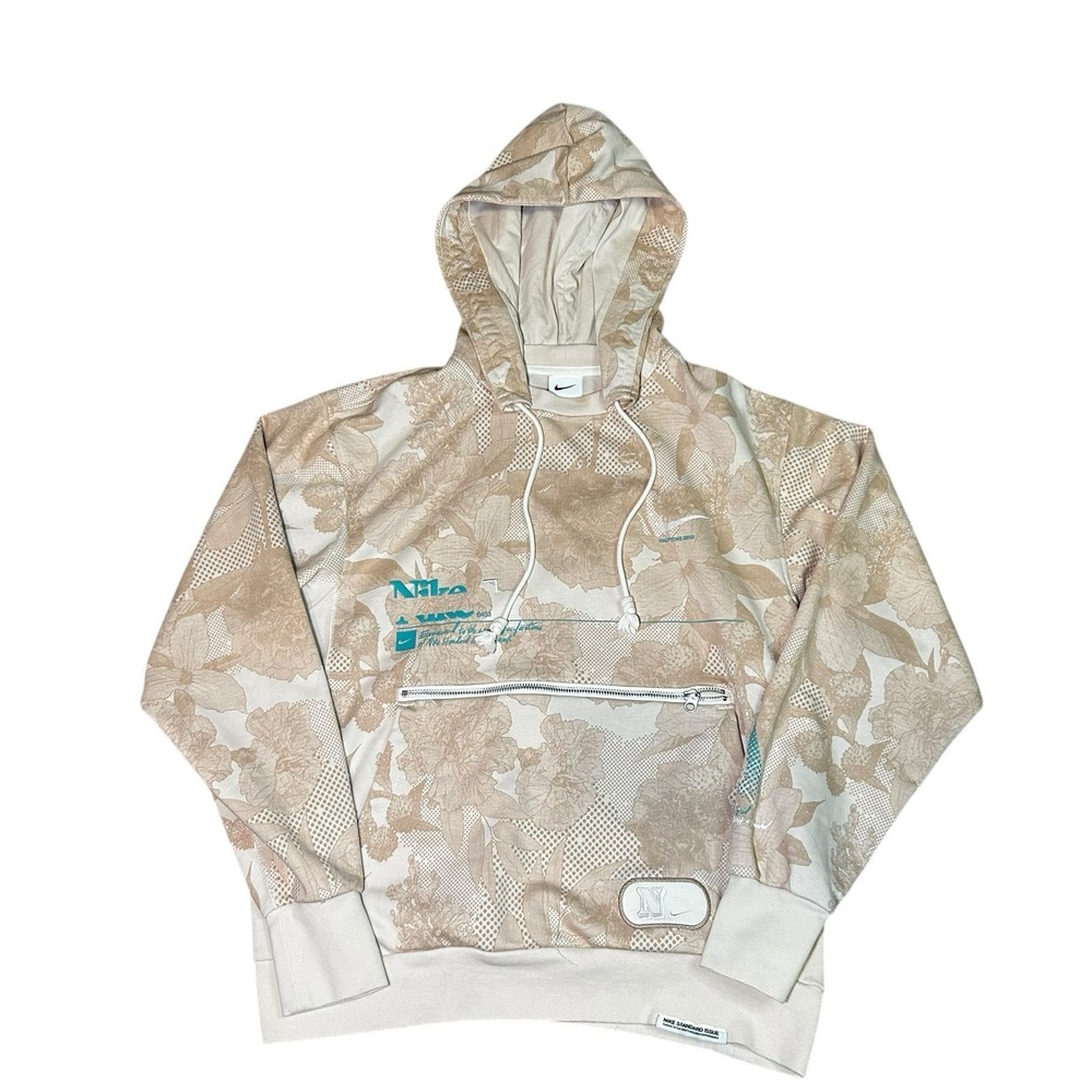 Nike Dri-Fit Standard Issue AOP Halftone Grid Hoodie Mens Size Small Streetwear